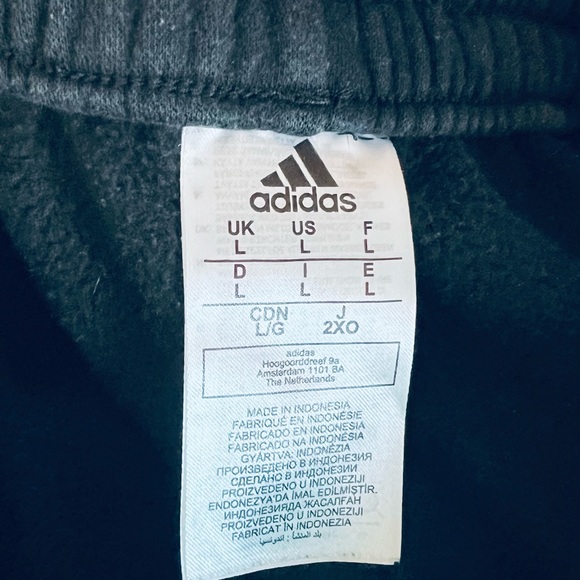 Adidas Men’s Large Jogger Sweatpants - Black - Picture 3 of 3